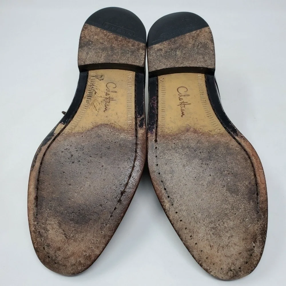Cole Haan Nike Air Lot Brown Leather Oxford shoes